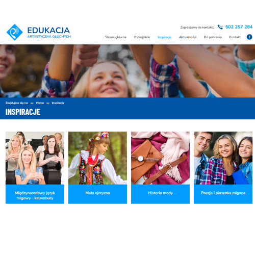 INSPIRACJE ARTYSTYCZNE W EDUKACJI NIESŁYSZĄCYCH